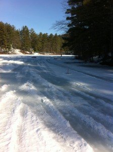 Our traps are deployed in the shadow line along the eastern shoreline