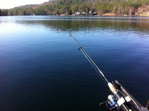 View of Stanley Pond in Hiram, Maine