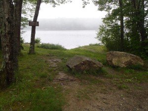 Acces point to Sewell Lake off Route 127
