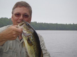 A nice largemouth bass from Sewell Lake
