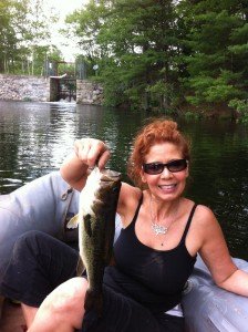 Lily and her catch