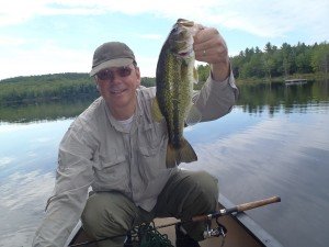 A chunky largemouth bass from Webber Pond
