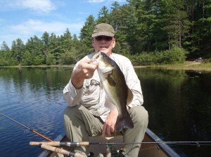 A nice largemouth bass from Proctor Pond
