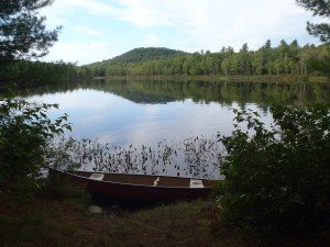 View from the access point to Webber Pond
