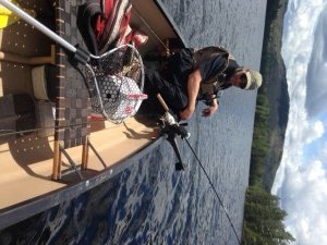 Captain Joel maneuvering the ship through Upper Pond