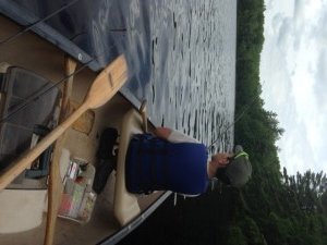 Christian is focused on his fishing!