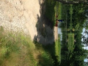 The sandy boat launch of Webster's Mill Pond could accommodate small trailered boats