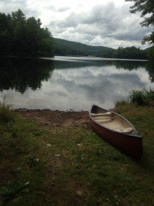 View of Big Clemons Pond from the public access point