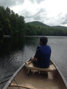 The bass holding habitat along the eastern shoreline of Big Clemons Pond is sparse