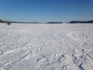 General view of Sabattus Pond looking north from Martin Point