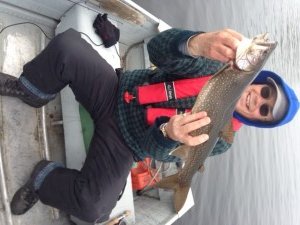 This lake trout fought like a fish twice its size. What a treat!