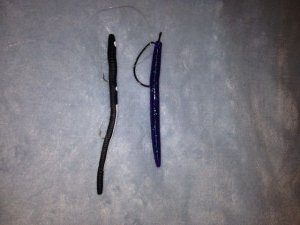 The secret to fishing with the weedless frog is to follow-up a missed bite by tossing a plastic worm in the strike zone. 