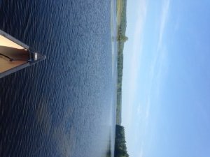 A gorgeous view of Berry Pond looking north towards Route 133 in the far background