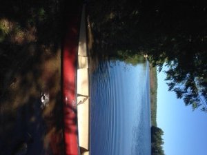 View of Mosher Pond from the access point off Chesterville Ridge Road
