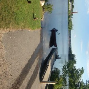 The hard-top launch off North River Road in Auburn can accommodate big boats and provides lots of parking space