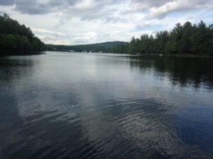 General view of Minnehonk Lake towards the northern shore
