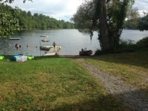 The public boat launch on Minnehonk Lake is one busy place this afternoon!