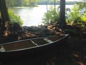 Only hand-carried crafts have access to Spectacle Pond from the public put-in.